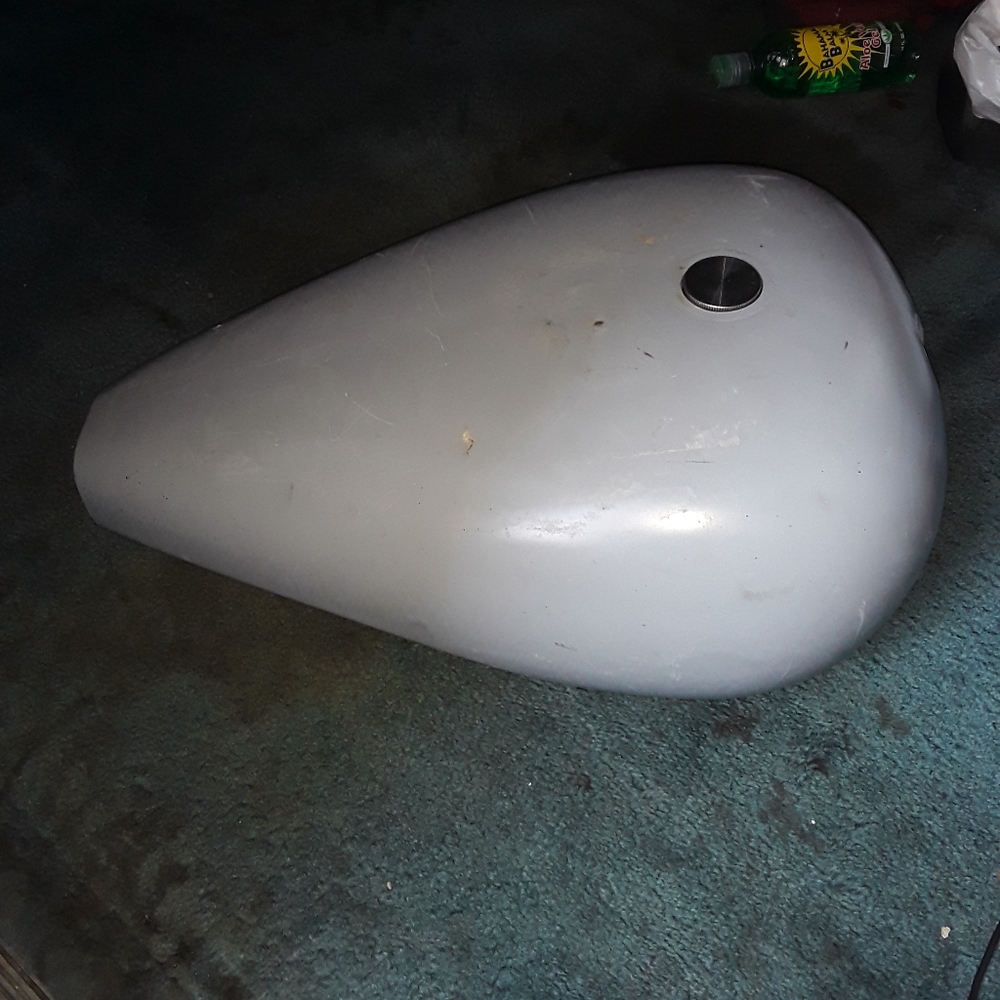 harley davidson chopper motorcycle gas tank